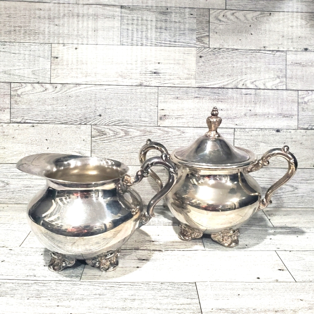Towle E.P. Silver plated Creamer & Sugar Bowl Set